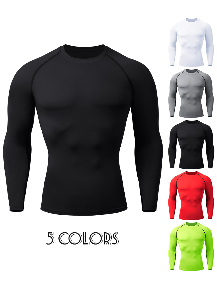 Rash Guard - قمصان ضاغطة للرجال سريعة الجفاف للصالة