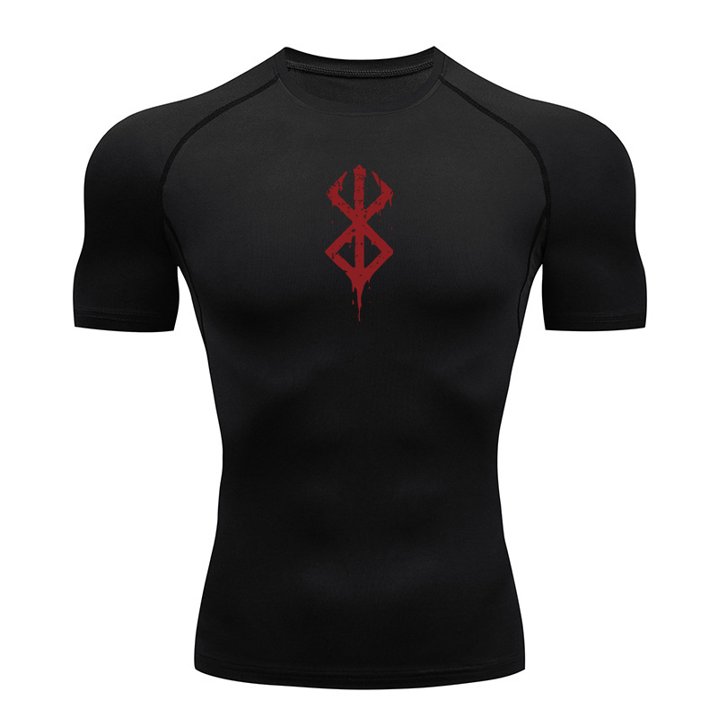 Rash Guard - قمصان ضاغطة مطبوعة للرجال، قمصان صيفية
