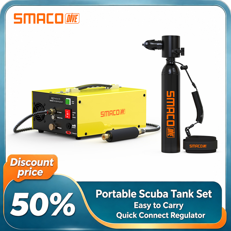 Snorkel Set - مجموعة خزان غوص صغير من SMACO،