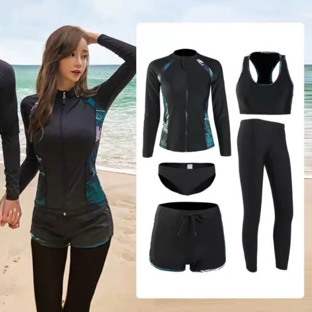 بدلة غوص طويلة الأكمام بفتحات  - مراجعة Wetsuit Men وسعره