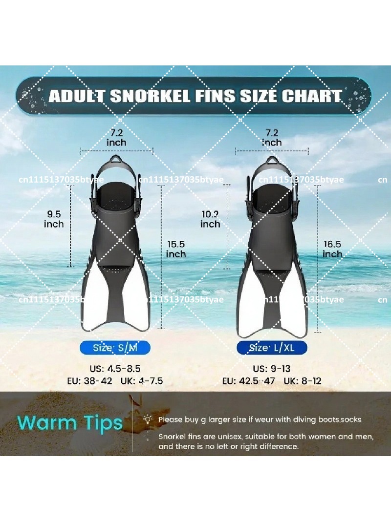 زعانف غوص احترافية قابلة للتعد - مراجعة Snorkeling Gear وسعره