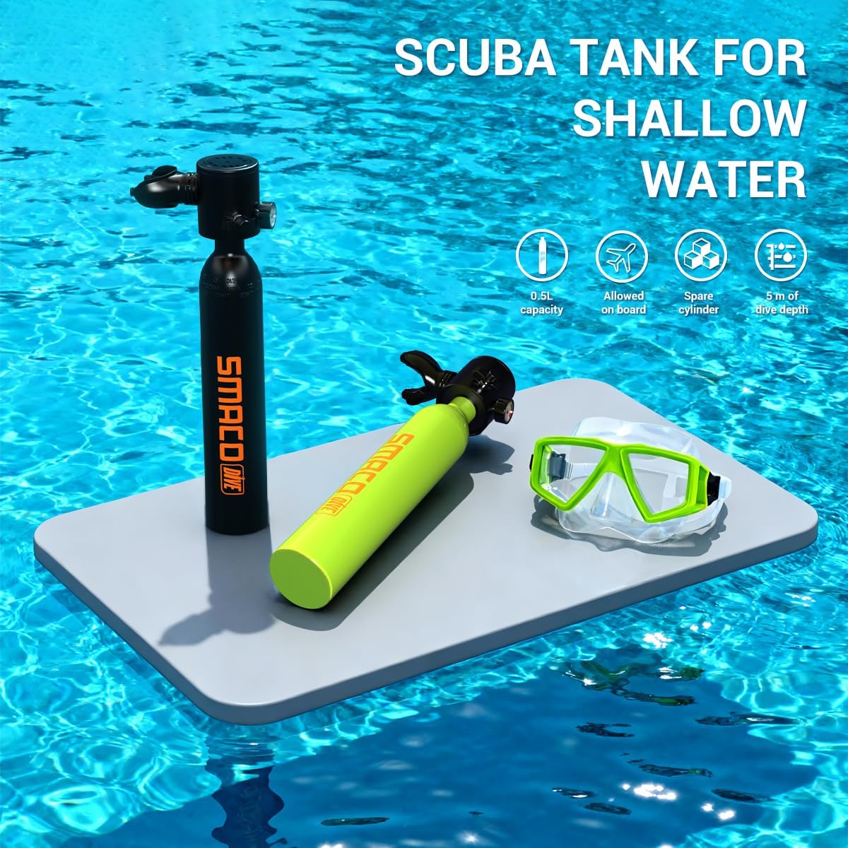 مجموعة خزان غوص صغير من SMACO، - مراجعة Snorkel Set وسعره