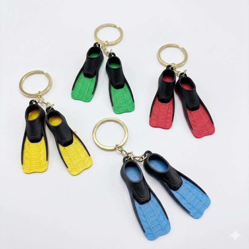 سلسلة مفاتيح على شكل زعنفة غوص - مراجعة Flippers Swimming وسعره